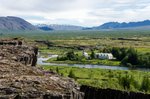 Kostol Thingvellir v údolí rovnomenného Národného parku