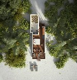 Beach vila - pôdorys