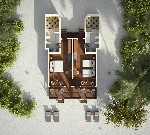 2 spálne family beach vila - pôdorys