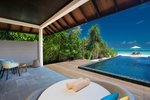 Kanifushi beach villa s bazénom terasa