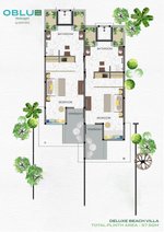 Deluxe Beach villa - pôdorys