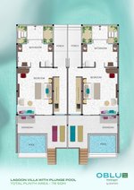Lagoon villa s bazénom - pôdorys