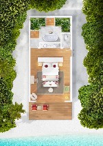 Plážová vila - pôdorys