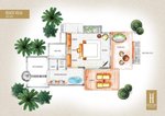 Beach villa pôdorys
