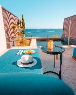 Dvojlôžková izba, výhľad na more