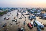 Plávajúci trh Cai Rang na rieke Mekong