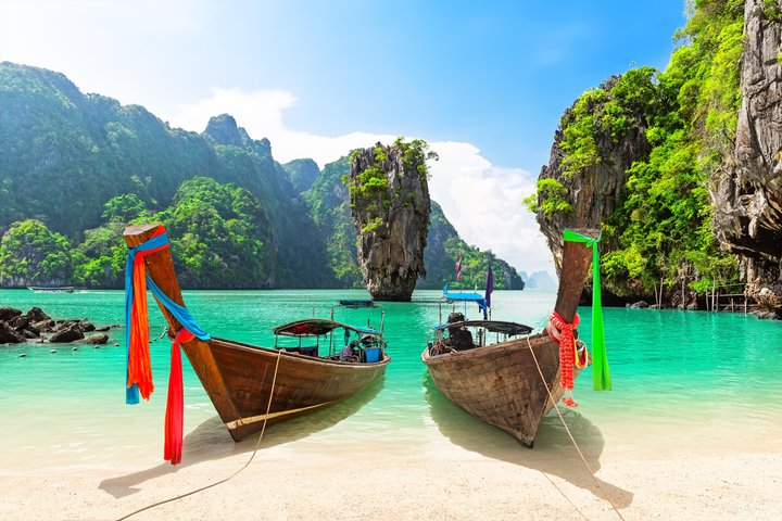 Slávny ostrov Jamesa Bonda neďaleko Phuket